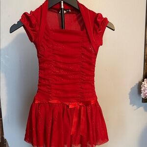 Charming Red Kids Dress